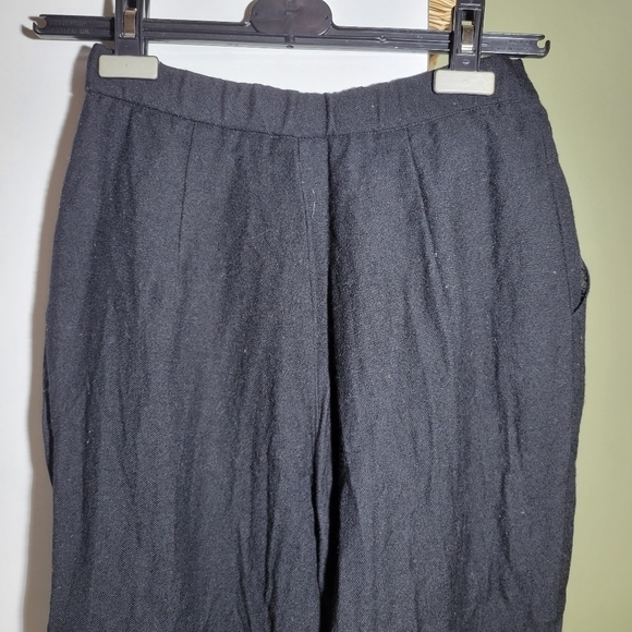 ❤️ 3 For $35 Koret wool high waist pleated pants tapered leg trouser black 10 - Picture 6 of 12